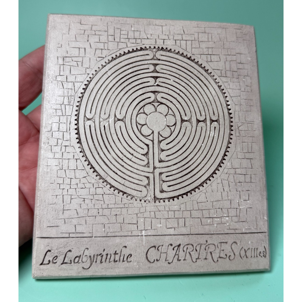 The Labyrinth of Chartres Cathedral Paris France Hanging Wall Tile Souvenir Pray